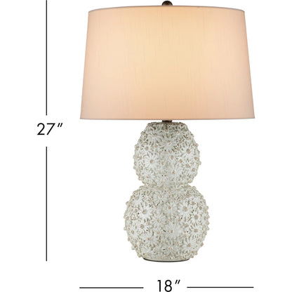 Jessamine Blue Table Lamp by Currey and Company. Made from ceramic in a eclectic & global style.