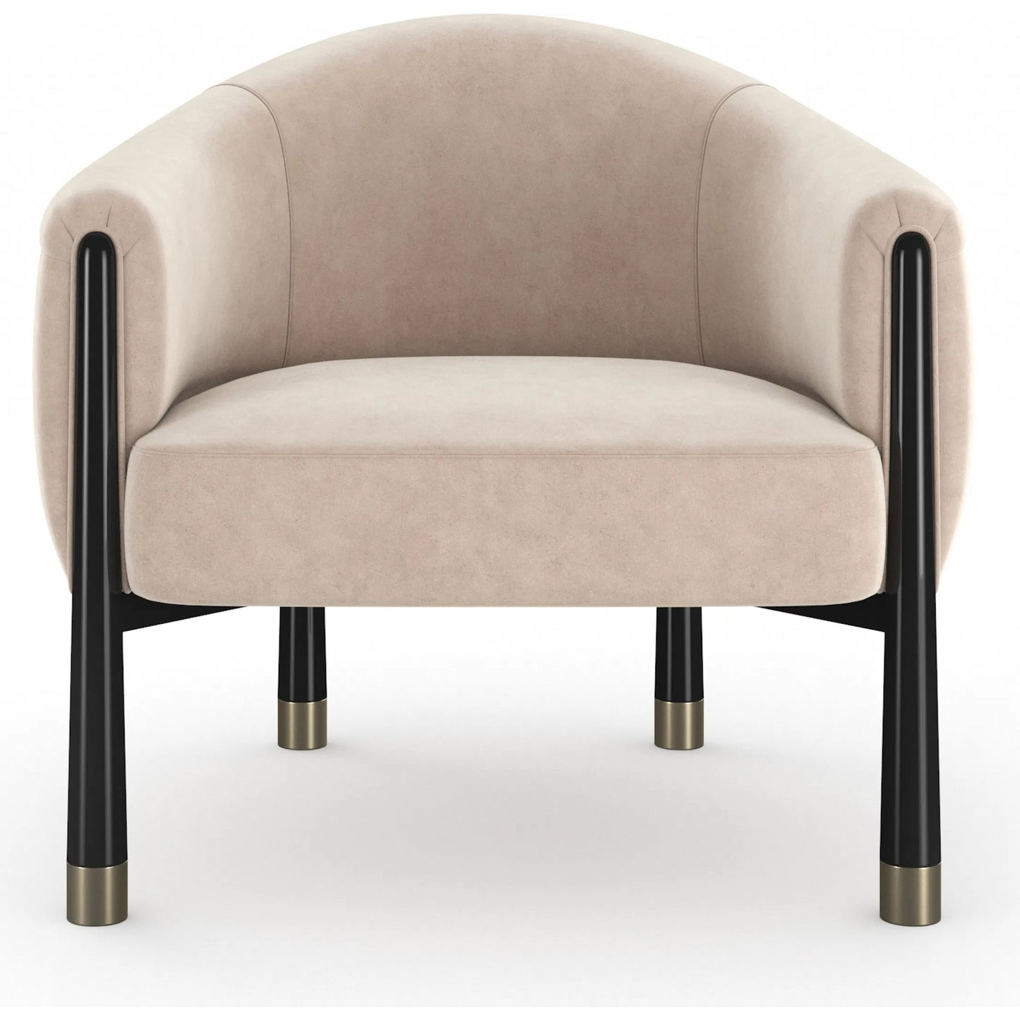 014 SI-2370717 | Additional Silo | Baton Accent Chair by Caracole in chocolate truffle, whisper of gold. Made from unique in a eclectic & global style.