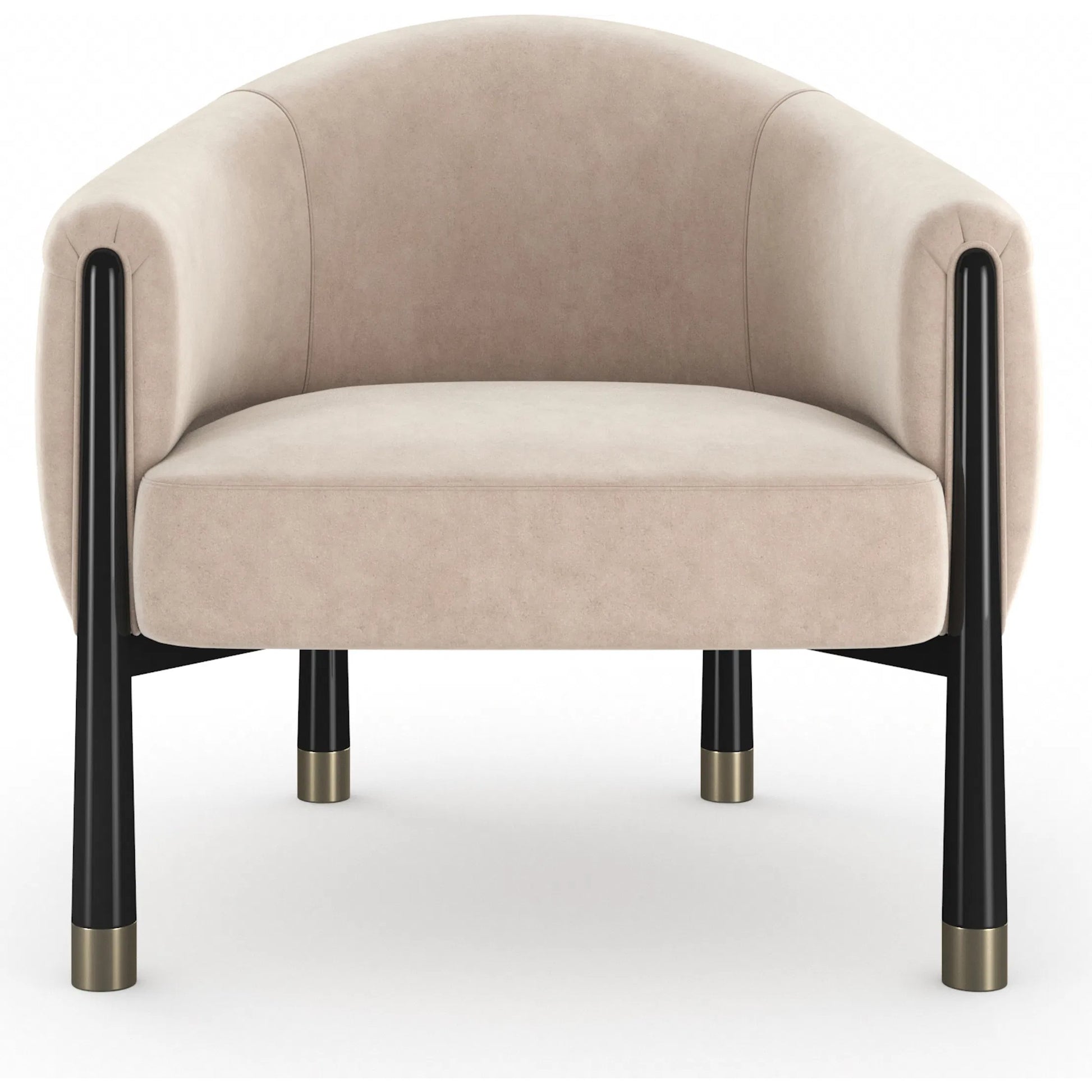Baton Accent Chair by Caracole in chocolate truffle, whisper of gold. Made from unique in a eclectic & global style.