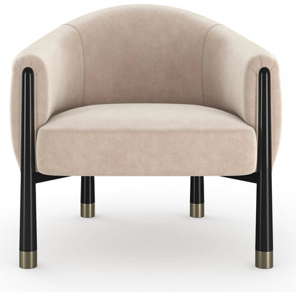 Baton Accent Chair by Caracole in chocolate truffle, whisper of gold. Made from unique in a eclectic & global style.