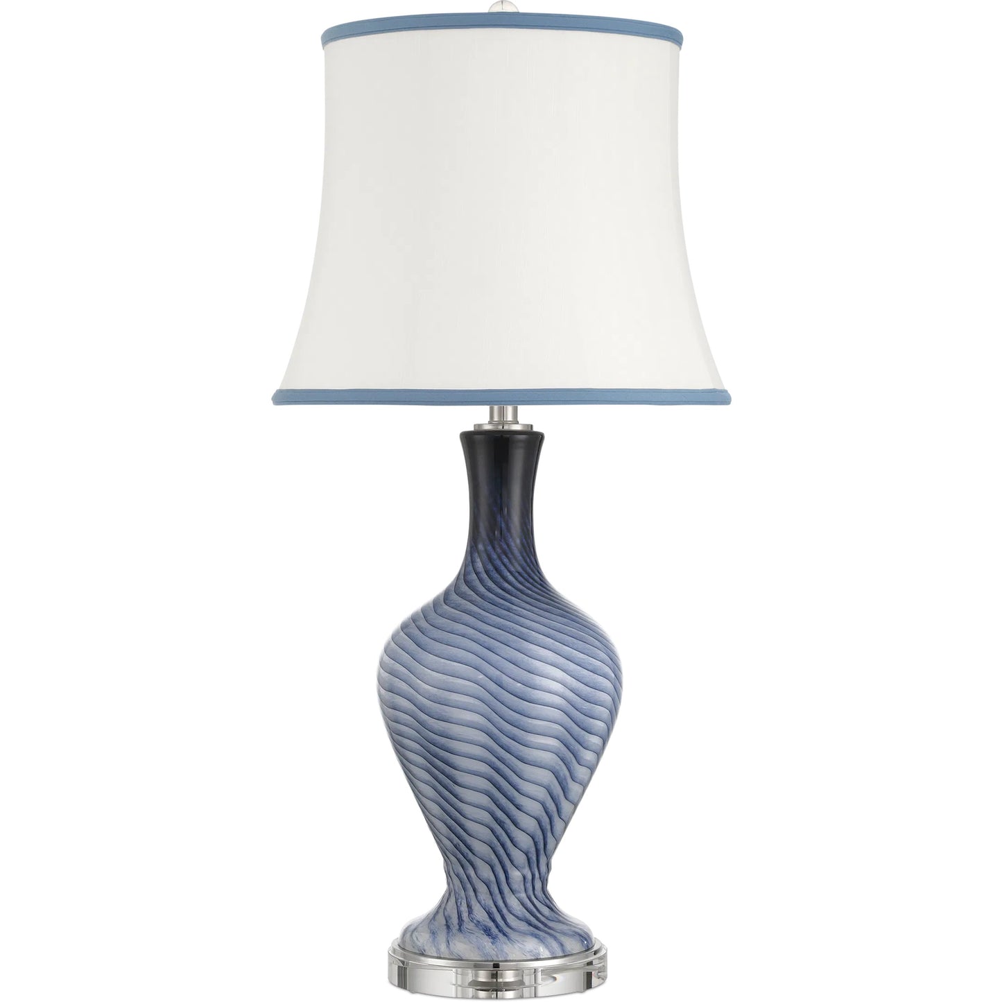 010 SI-2524470 | Additional Silo | Zeta Table Lamp by Currey and Company. Made from glass, optic crystal in a transitional style.