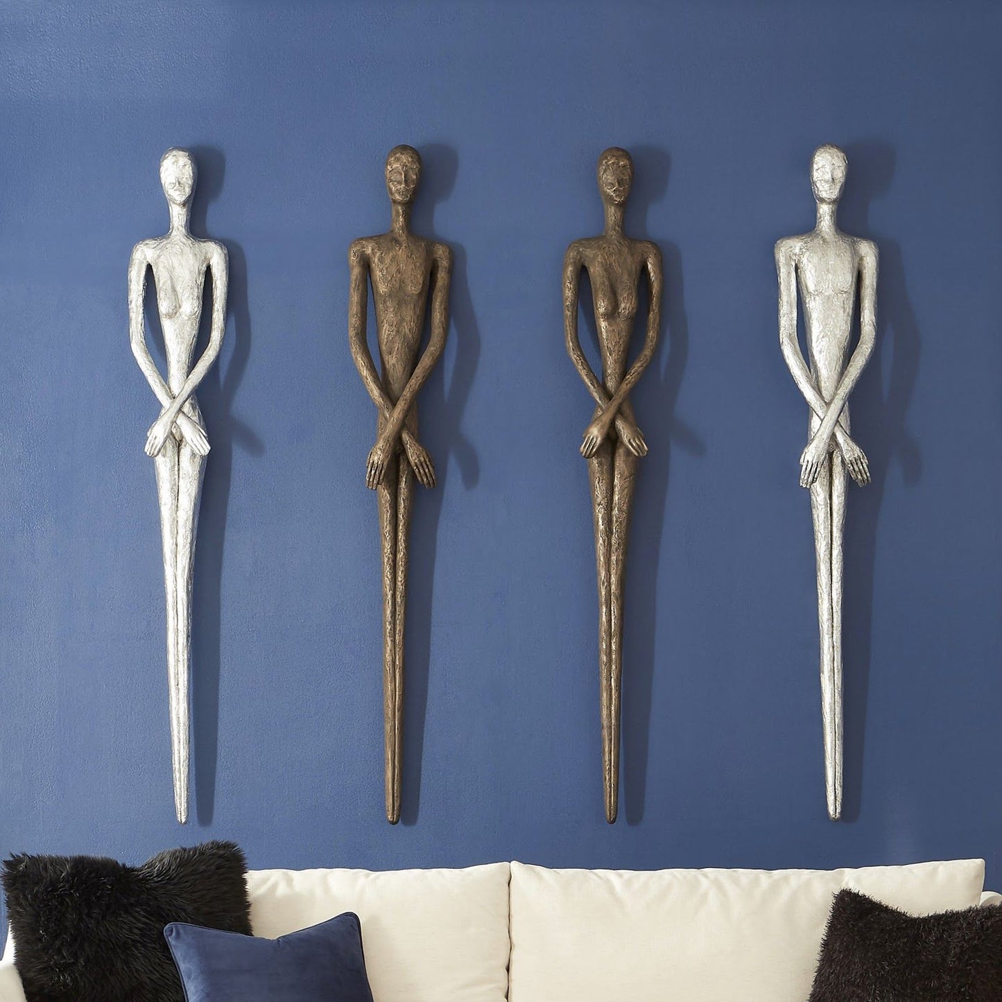 003 SR-820918,SR-820919 | Additional Silo | Skinny Male Wall Art by Phillips Collection. Made from resin in a eclectic & global style.