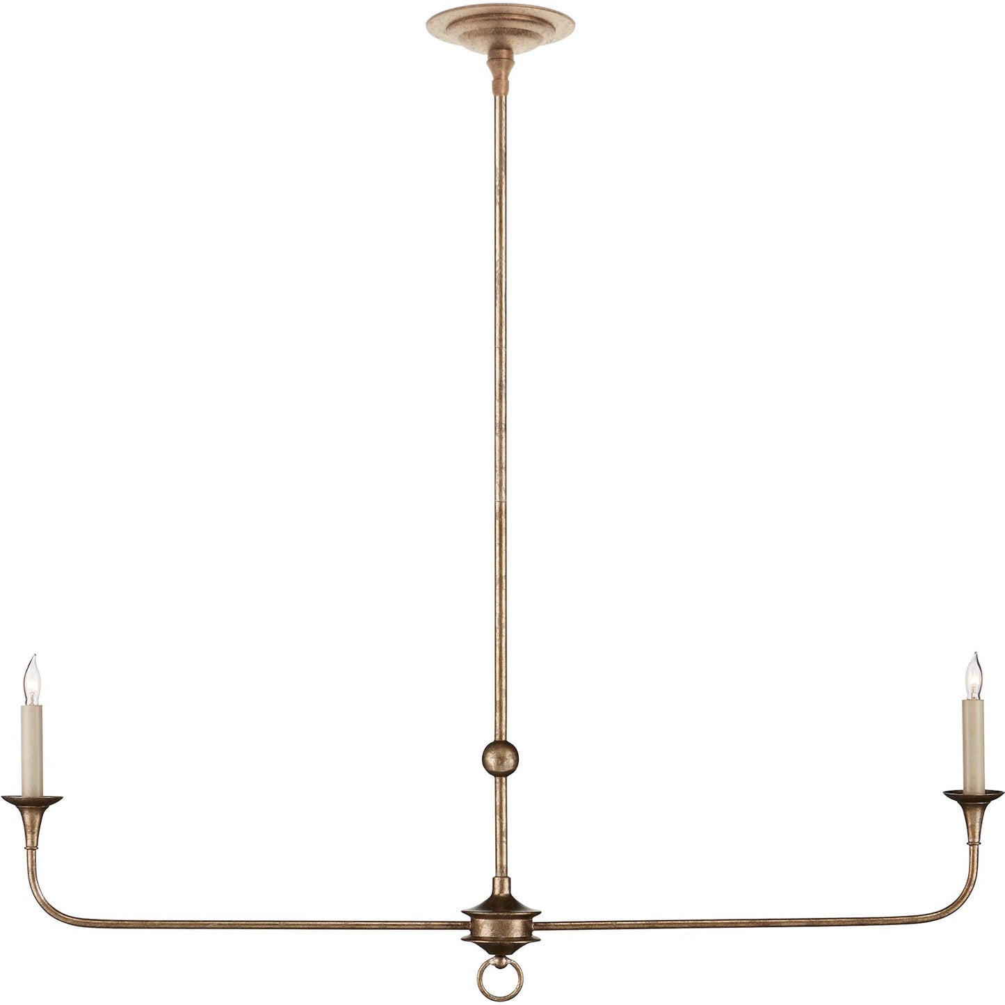 006 SI-2134024 | Additional Silo | Nottaway Linear Chandelier by Currey and Company. Made from wrought iron in a traditional style.