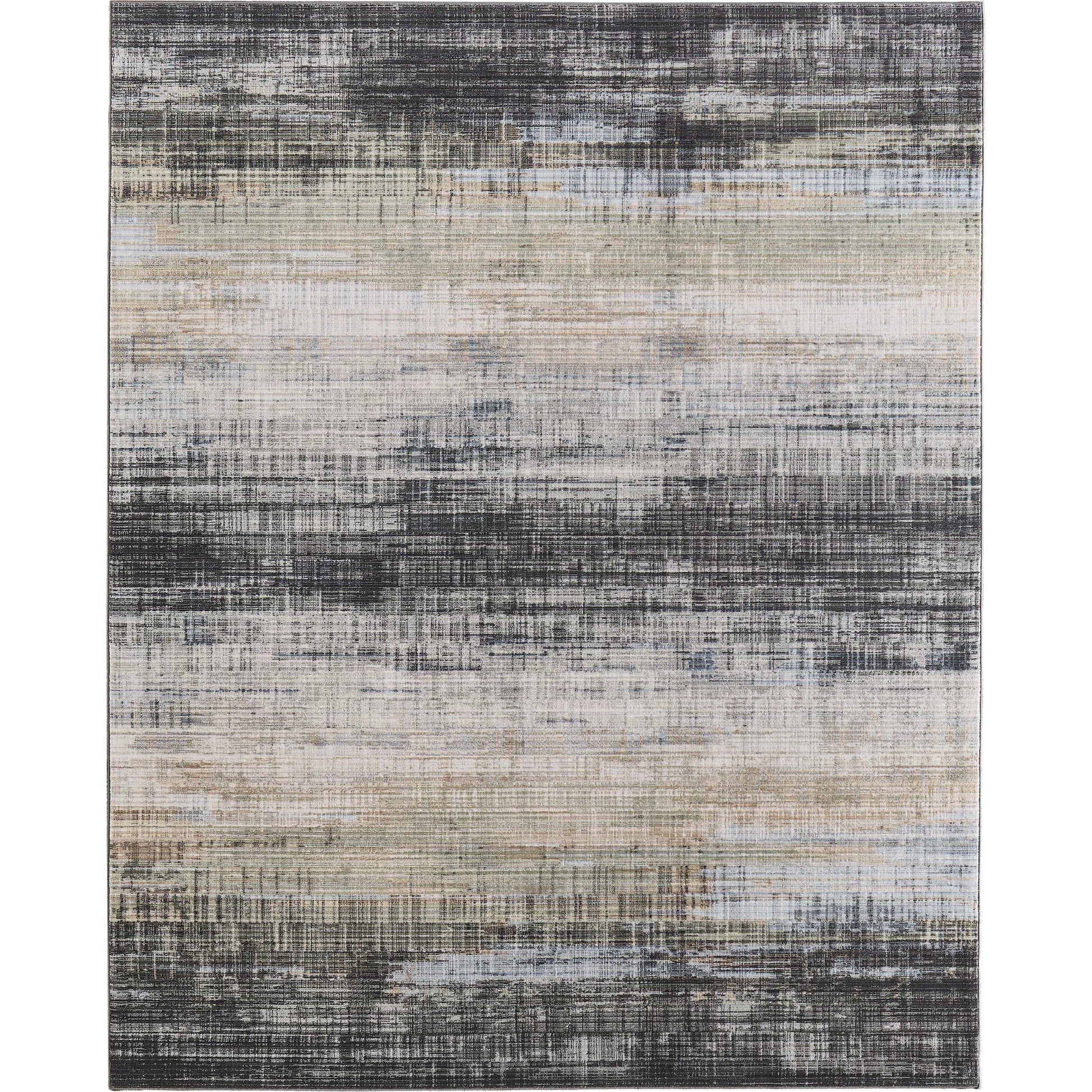 Greenwich Gradient & GRW39U2F Indoor/Outdoor Rug by Feizy in green, black, ivory. Made from polypropylene, polyester in a unique style.