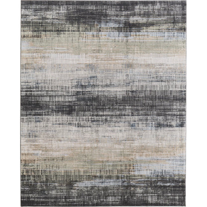 Greenwich Gradient & GRW39U2F Indoor/Outdoor Rug by Feizy in green, black, ivory. Made from polypropylene, polyester in a unique style.