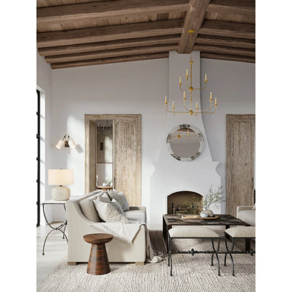 Nottaway Two-Tier Chandelier by Currey and Company. Made from wrought iron in a traditional style.