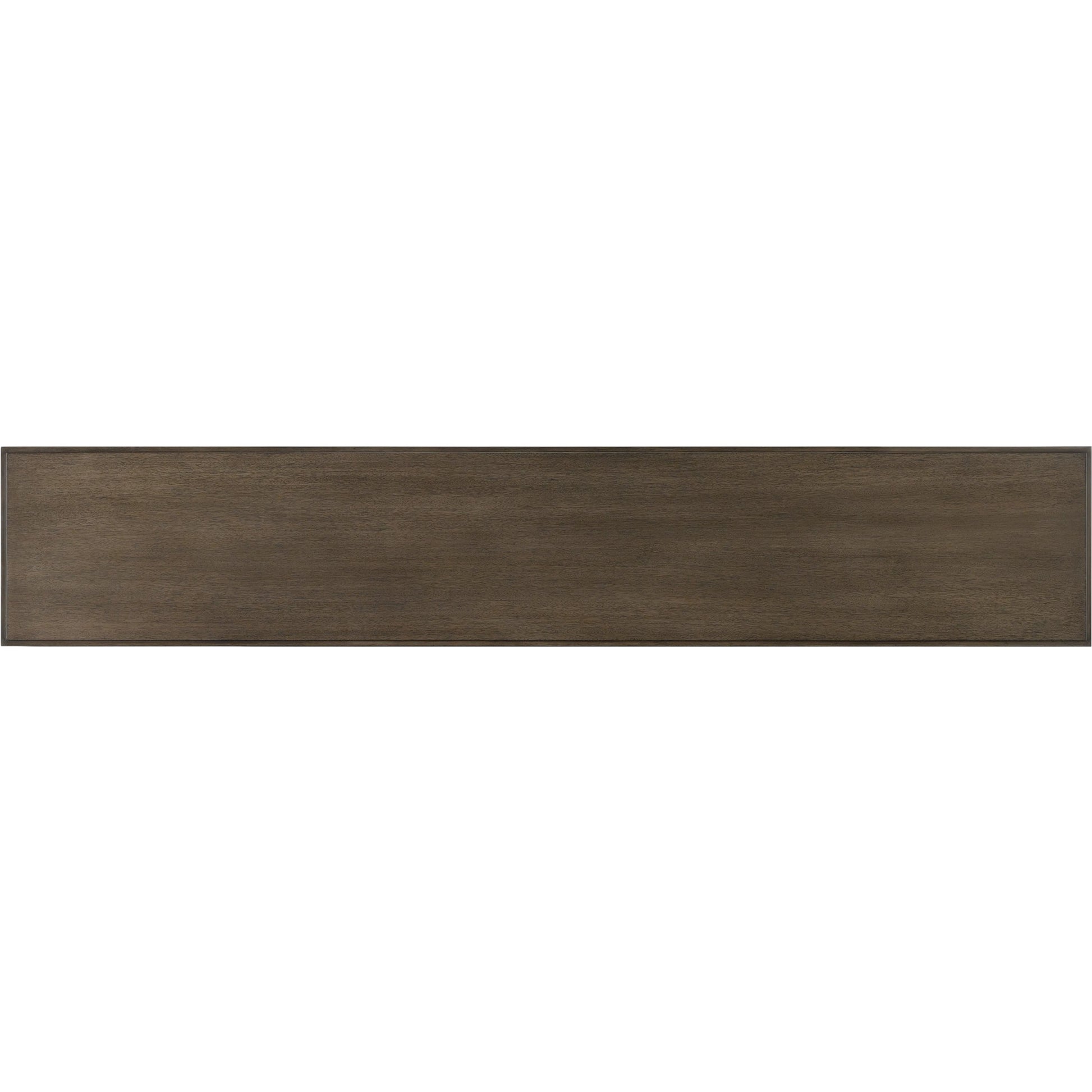 Verona Chanterelle Console Table by Currey and Company in chanterelle, champagne. Made from mahogany, brass, iron in a transitional style.