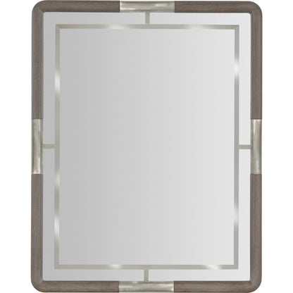 Modern Mood Landscape Mirror by Hooker Furniture. Made from wood, mirror, metal in a modern style.