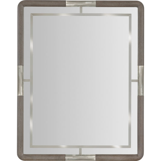 Modern Mood Landscape Mirror by Hooker Furniture. Made from wood, mirror, metal in a modern style.