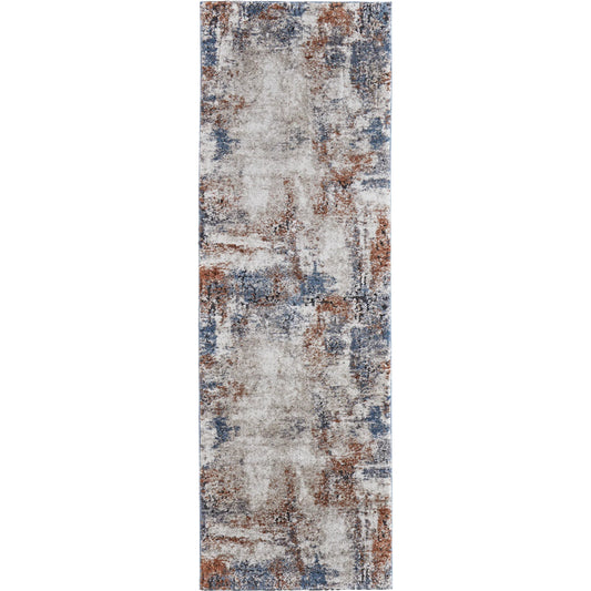 Gilmore Rug - 39MNF by Feizy in ivory, blue, taupe. Made from polypropylene in a unique style.