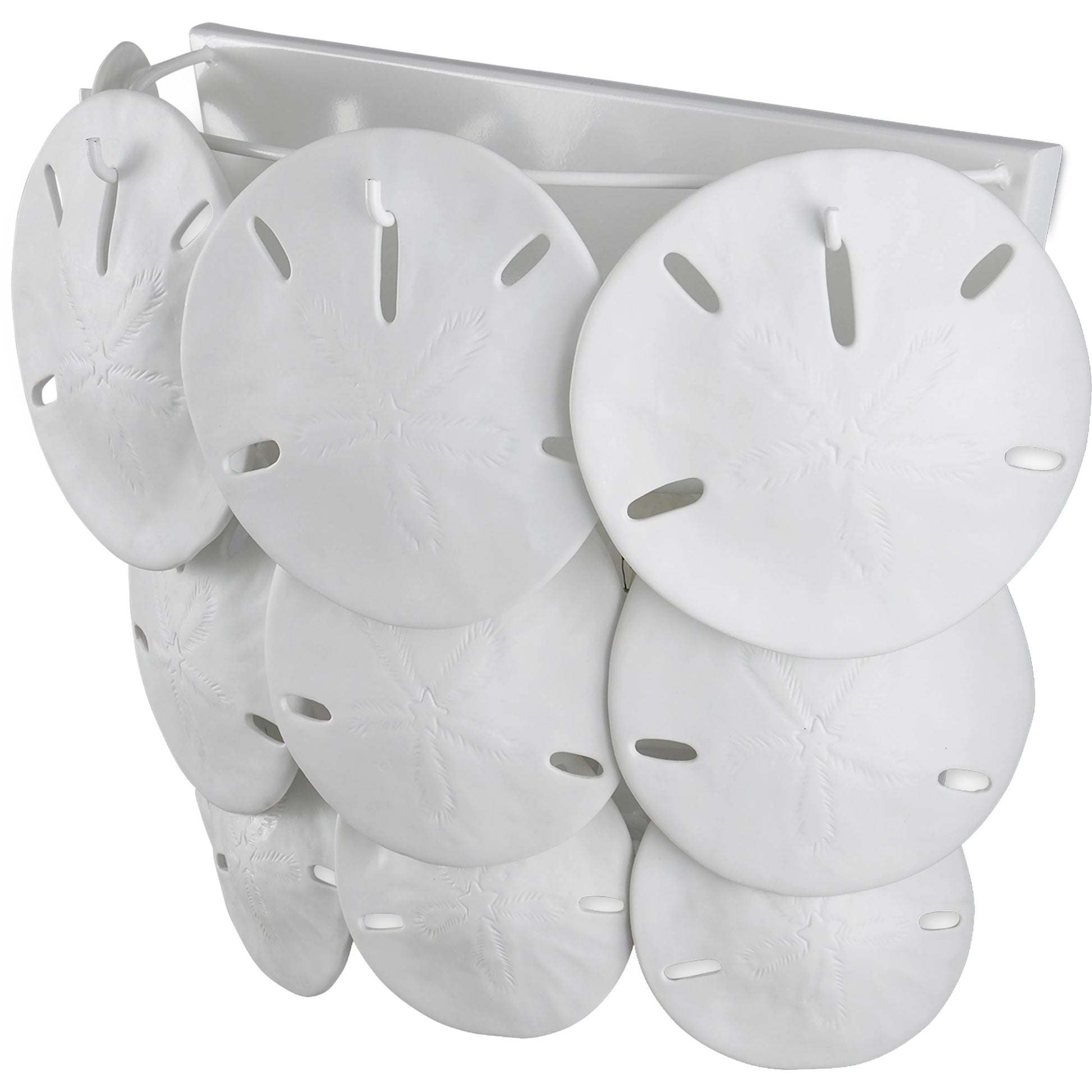 Tulum Wall Sconce by Currey and Company in sugar white, white. Made from wrought iron, bone china in a modern style.