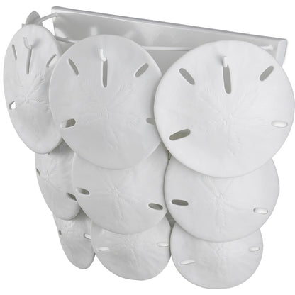 Tulum Wall Sconce by Currey and Company in sugar white, white. Made from wrought iron, bone china in a modern style.