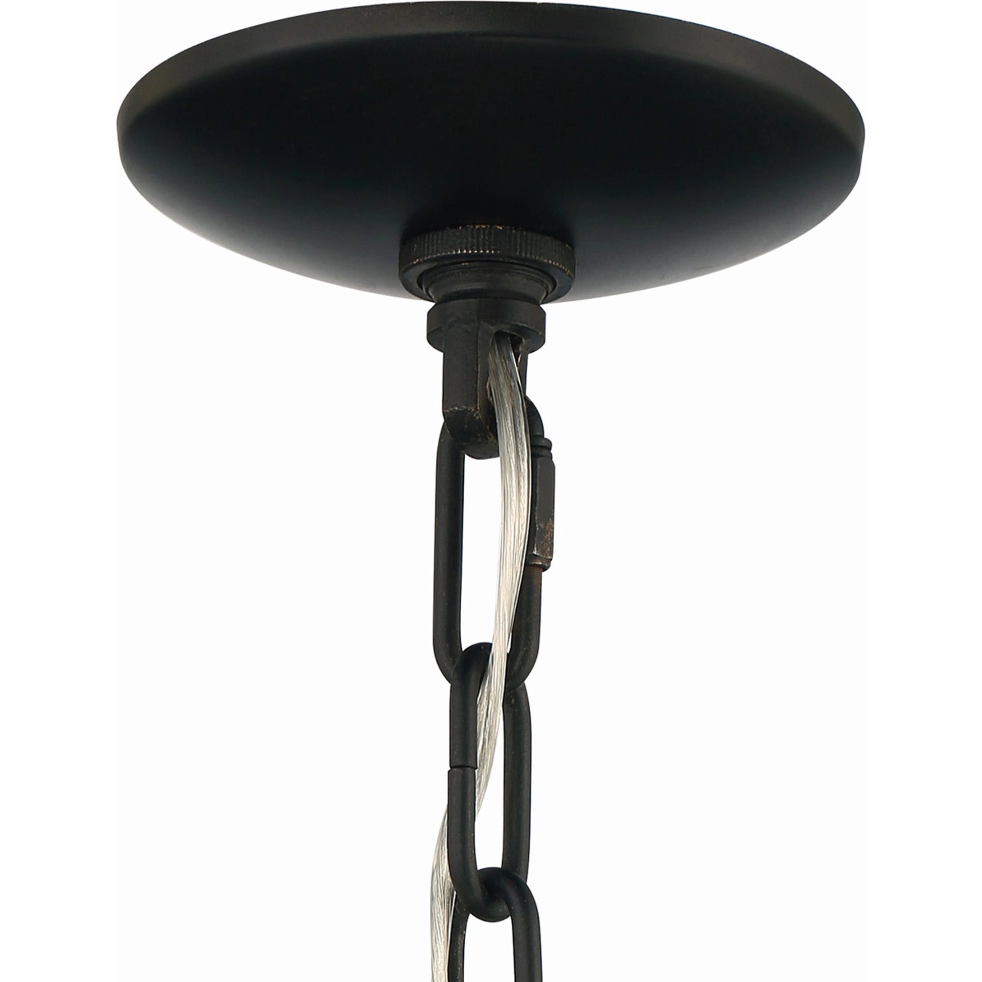 Anson Chandelier by Lumanity in oil rubbed bronze. Made from iron in a modern style.
