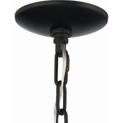 Anson Chandelier by Lumanity in oil rubbed bronze. Made from iron in a modern style.