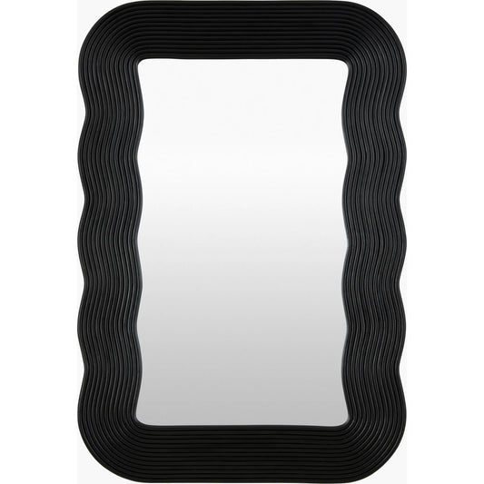 Dance Accent Mirror by Surya. Made from rattan in a modern style.