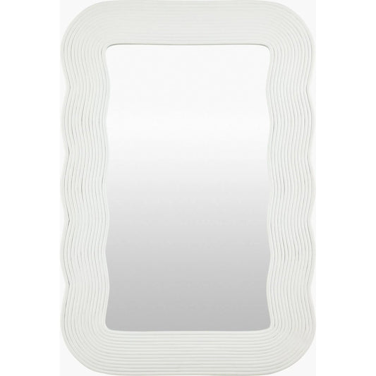 Dance Accent Mirror by Surya. Made from rattan in a unique style.