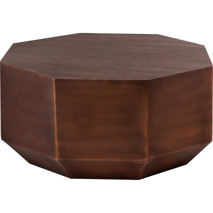 Dorian Coffee Table by Pasargad Home in copper. Made from iron in a eclectic & global style.