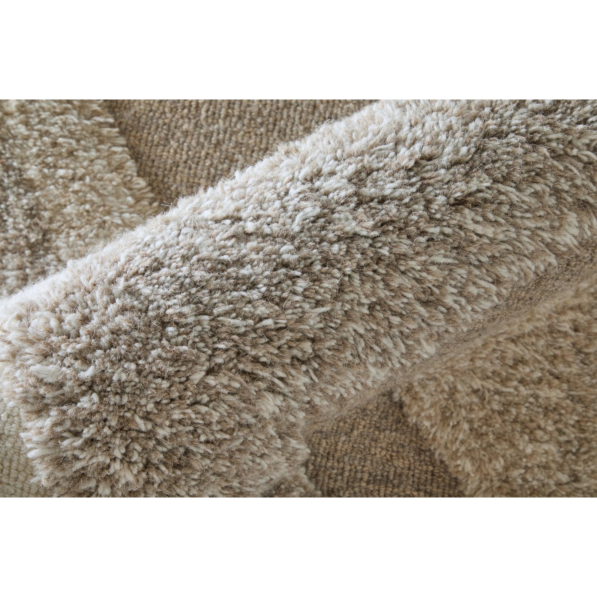 Anica Transitional Geometric ANC8A96F Rug by Feizy in brown, gray, ivory. Made from wool in a unique style.