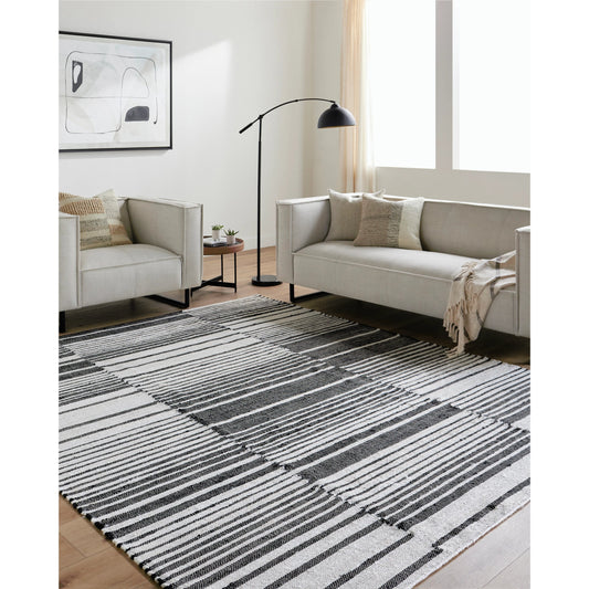 Diane Rug - 484251 by Livabliss in light silver, dark grey, black, silver. Made from jute in a unique style.