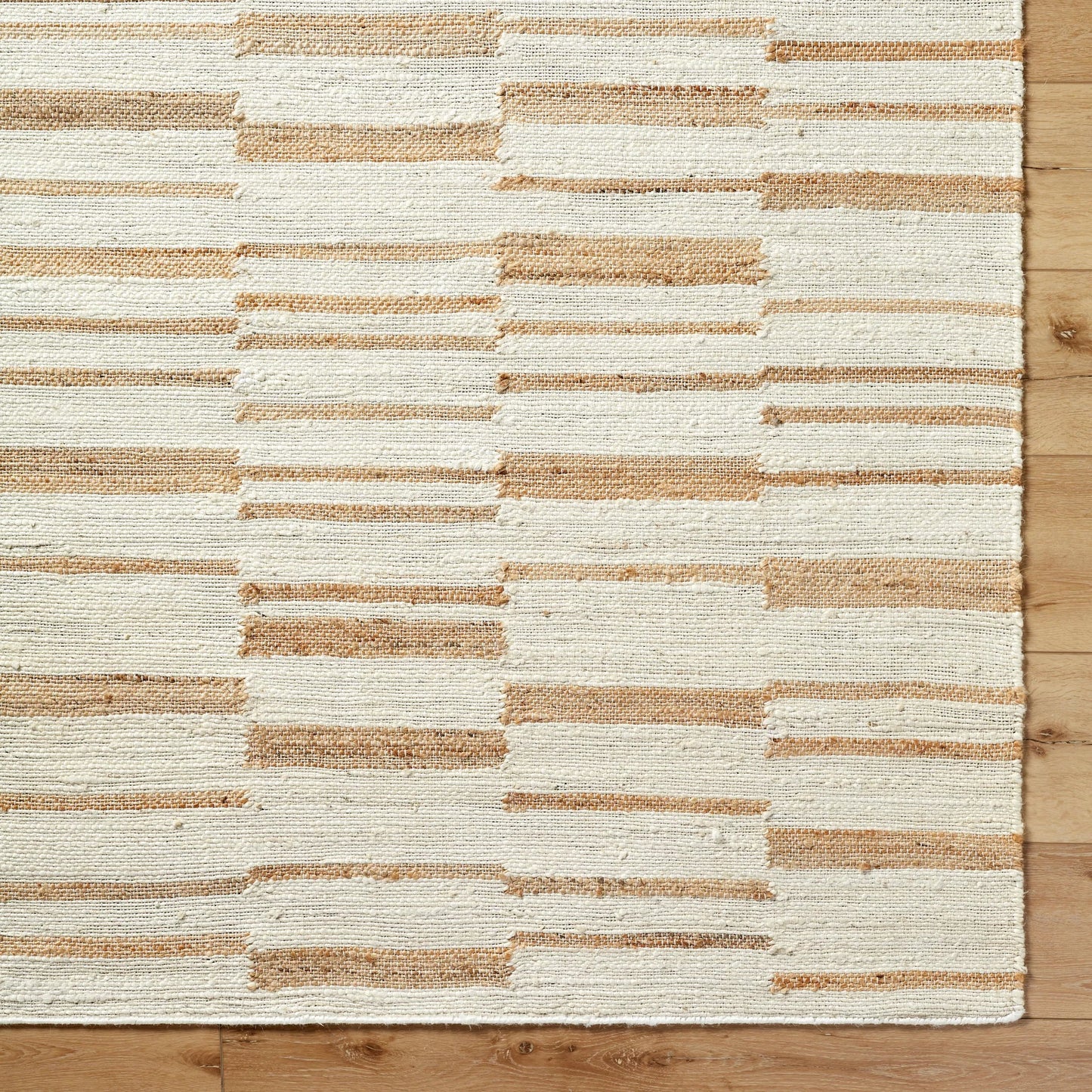007 SI-2098209,SI-2098210,SI-2098211,SI-2098212 | Closeup | Diane DAI-2307 Rug by Livabliss in cream, tan. Made from jute in a unique style.