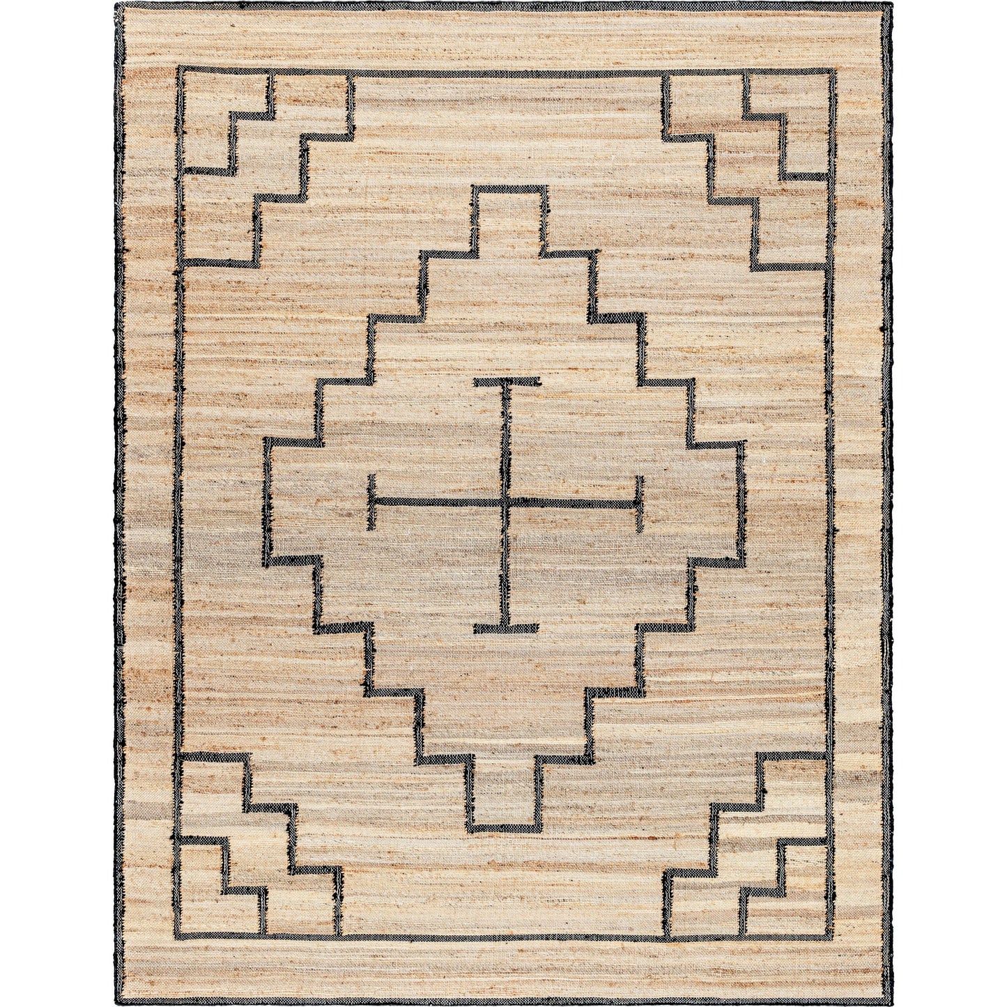 001 SI-2098217,SI-2098218,SI-2098219,SI-2098220 | Primary Silo | Diane DAI-2309 Rug by Livabliss in tan, black. Made from jute in a unique style.
