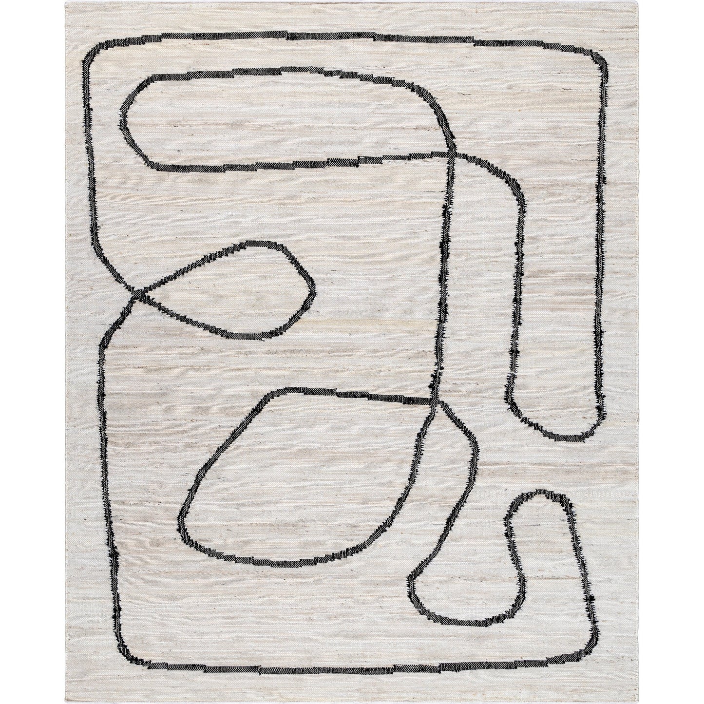 001 SI-2098221,SI-2098222,SI-2098223,SI-2098224 | Primary Silo | Diane DAI-2310 Rug by Livabliss in cream, black. Made from jute in a unique style.