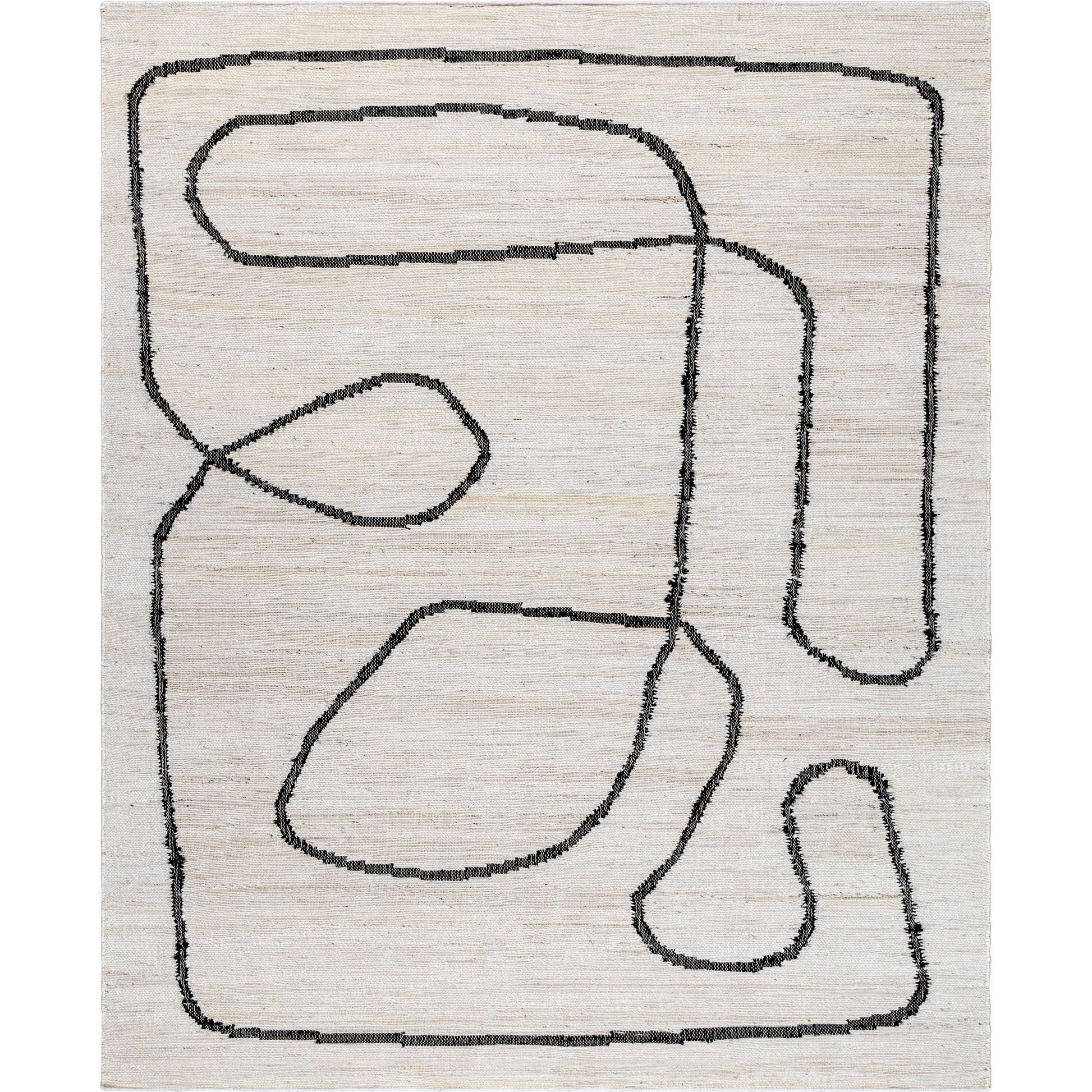 Diane DAI-2310 Rug by Livabliss in cream, black. Made from jute in a unique style.