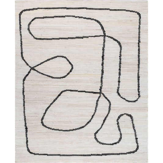 Diane Rug - 484287 by Livabliss in cream, black. Made from jute in a unique style.