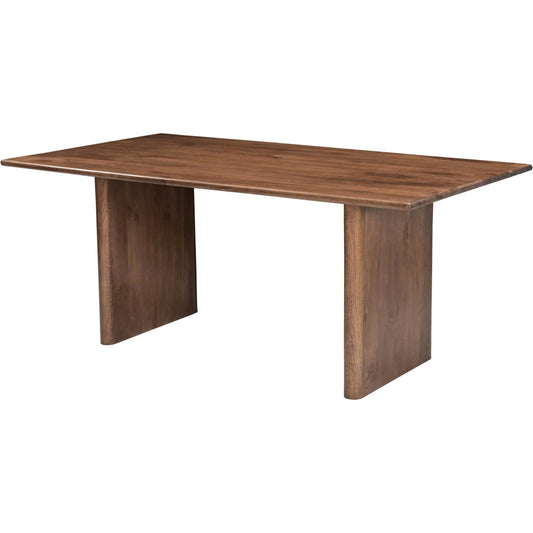 Dallas Dining Table by LH Imports in brown and dark honey brown. Made from unique in a unique style.
