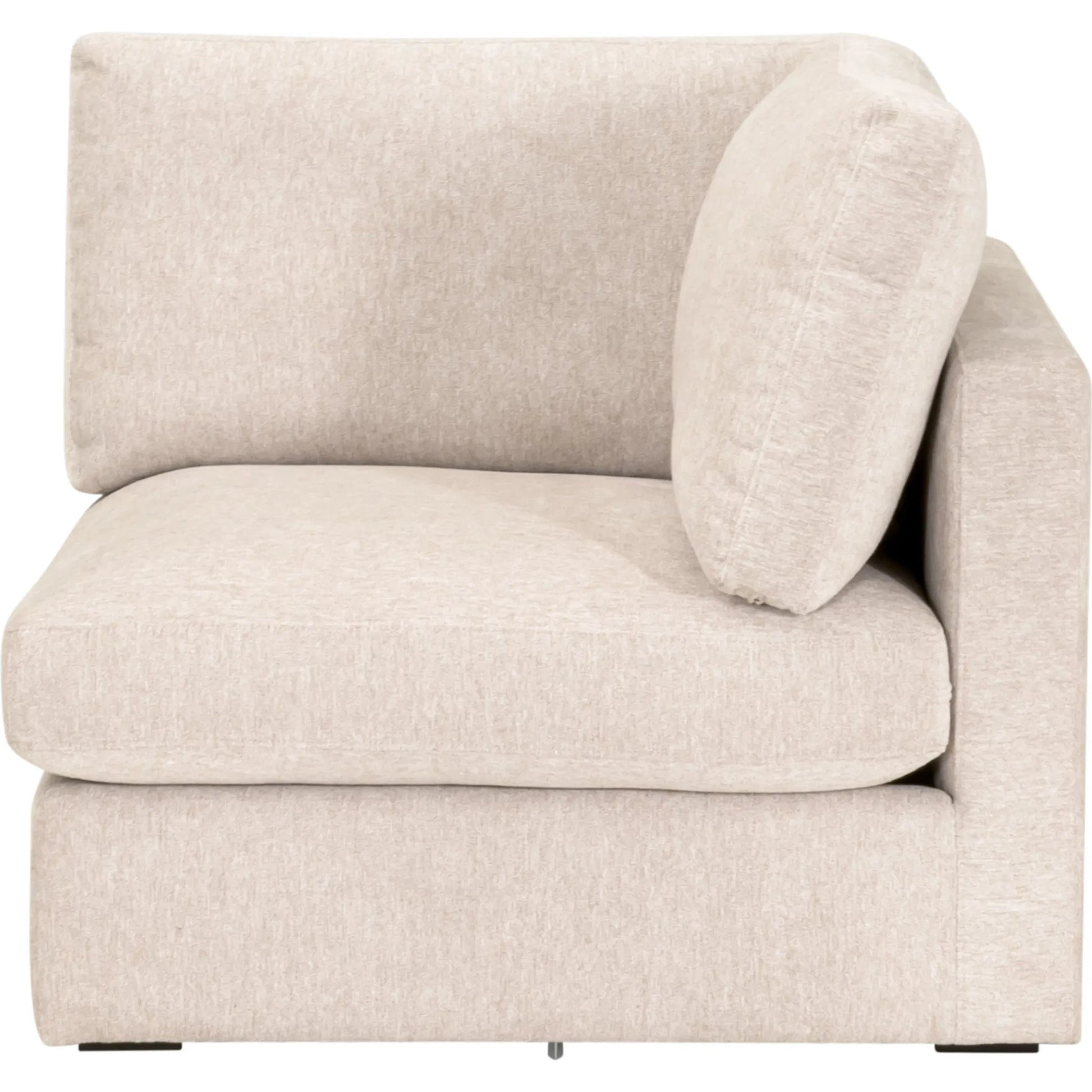 Daley Corner Chair by Essentials For Living in livesmart halifax ivory, espresso. Made from solid oak wood, mdf, plywood in a modern style.