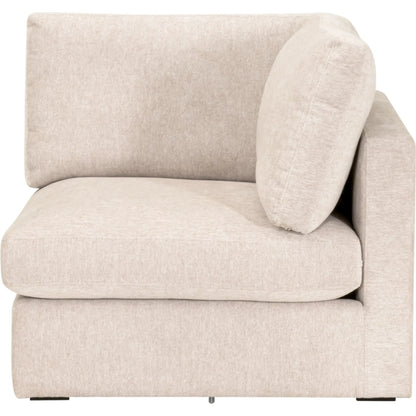 Daley Corner Chair by Essentials For Living in livesmart halifax ivory, espresso. Made from solid oak wood, mdf, plywood in a modern style.