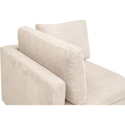 Daley Corner Chair by Essentials For Living in livesmart halifax ivory, espresso. Made from solid oak wood, mdf, plywood in a modern style.