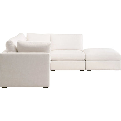 Daley Corner Chair by Essentials For Living in livesmart halifax ivory, espresso. Made from solid oak wood, mdf, plywood in a modern style.