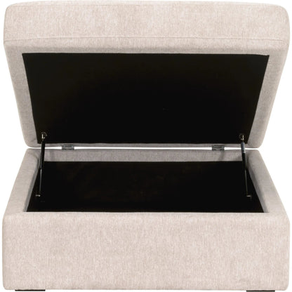 Daley Storage Ottoman by Essentials For Living in livesmart halifax ivory, espresso. Made from solid oak wood, mdf, plywood in a modern style.