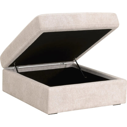 Daley Storage Ottoman by Essentials For Living in livesmart halifax ivory, espresso. Made from solid oak wood, mdf, plywood in a modern style.