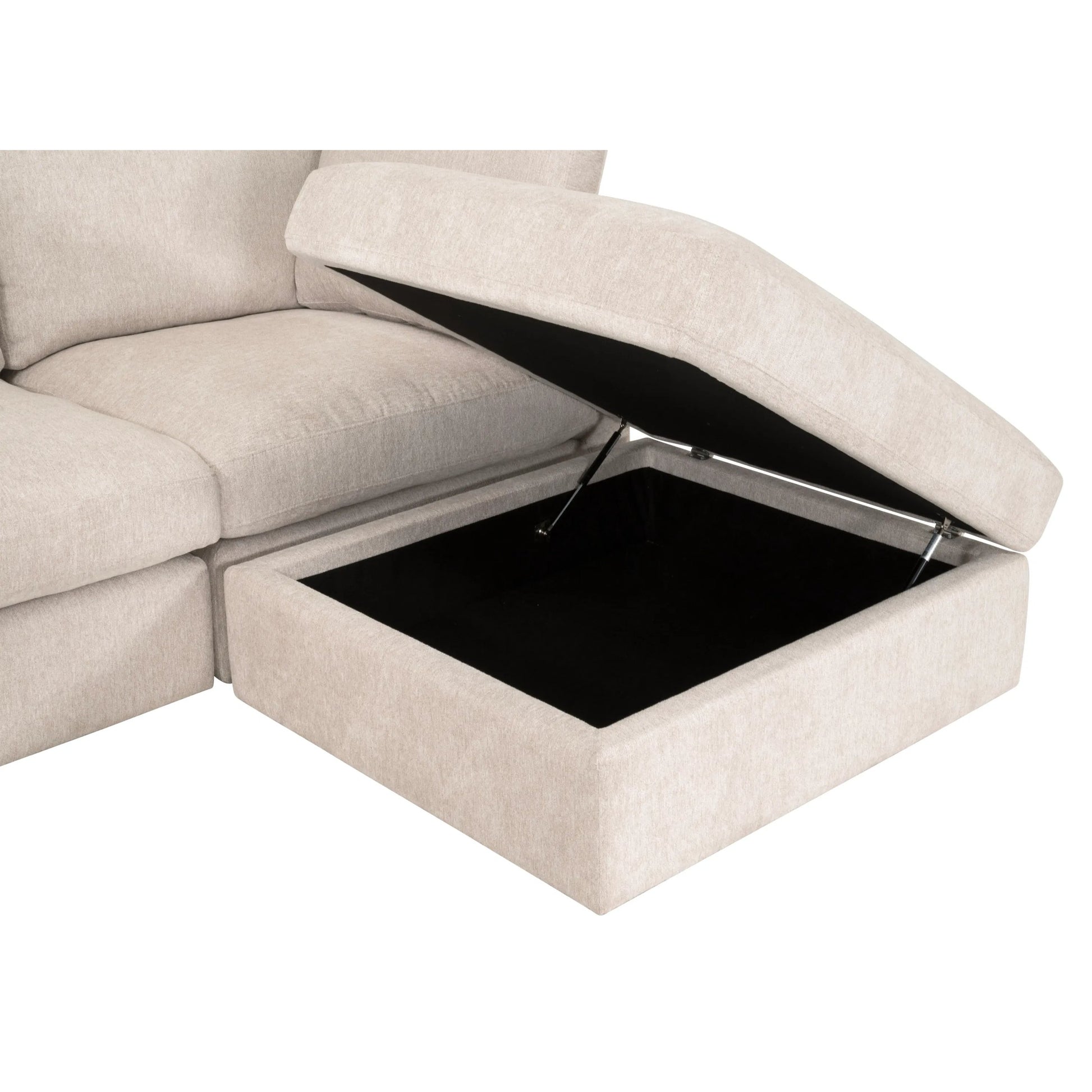 Daley Storage Ottoman by Essentials For Living in livesmart halifax ivory, espresso. Made from solid oak wood, mdf, plywood in a modern style.