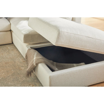 Daley Storage Ottoman by Essentials For Living in livesmart halifax ivory, espresso. Made from solid oak wood, mdf, plywood in a modern style.