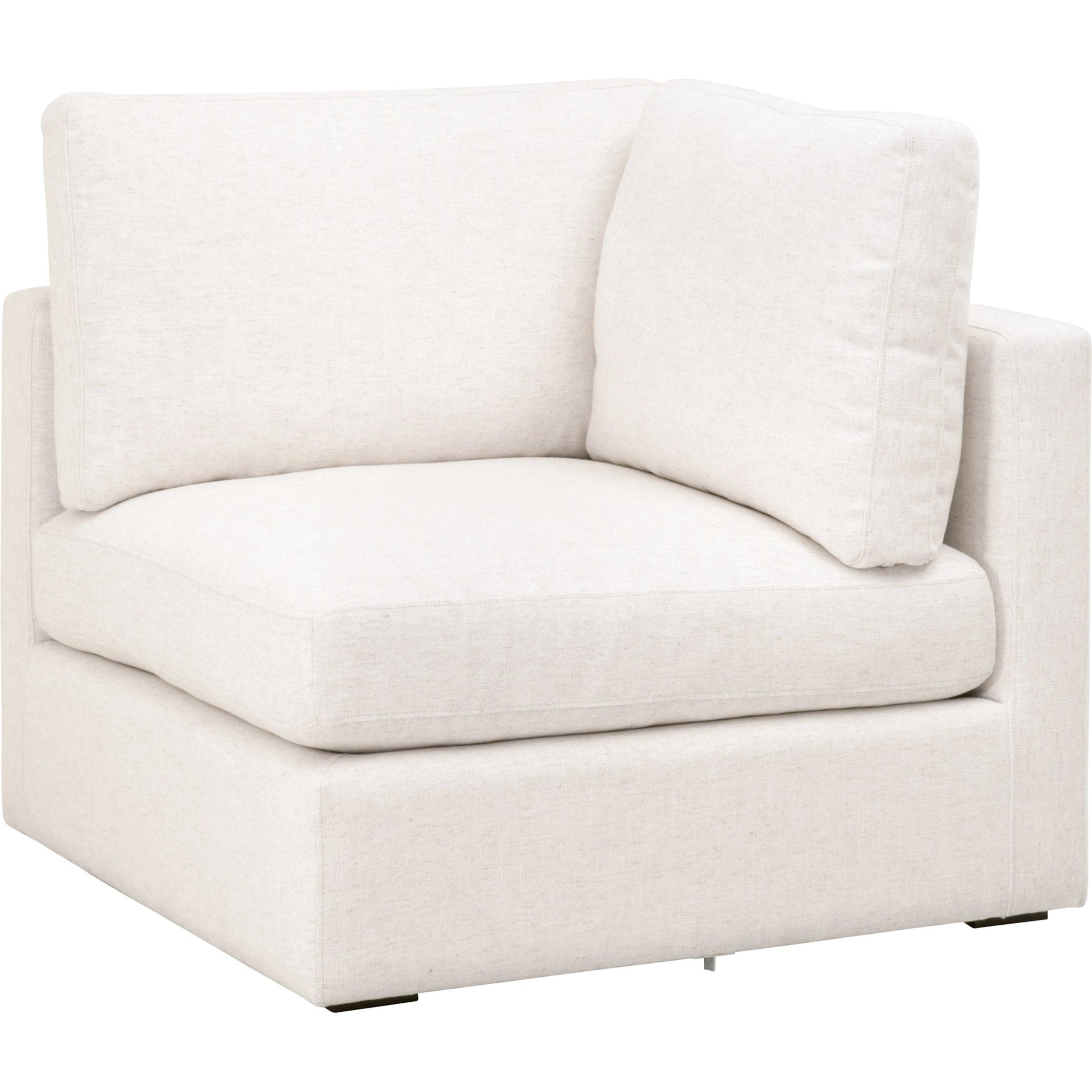 Daley Corner Chair by Essentials For Living in livesmart halifax ivory, espresso. Made from solid oak wood, mdf, plywood in a modern style.