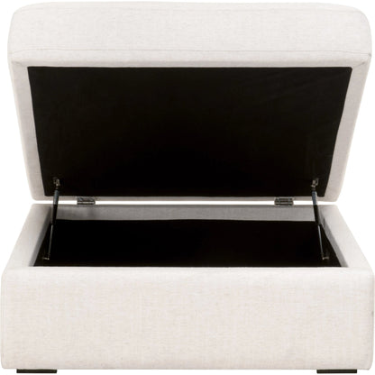 Daley Storage Ottoman by Essentials For Living in livesmart halifax ivory, espresso. Made from solid oak wood, mdf, plywood in a modern style.