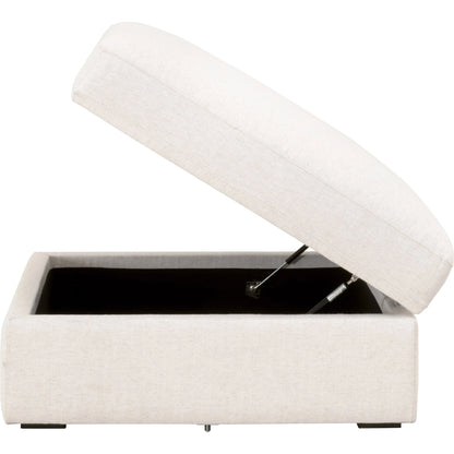 Daley Storage Ottoman by Essentials For Living in livesmart halifax ivory, espresso. Made from solid oak wood, mdf, plywood in a modern style.