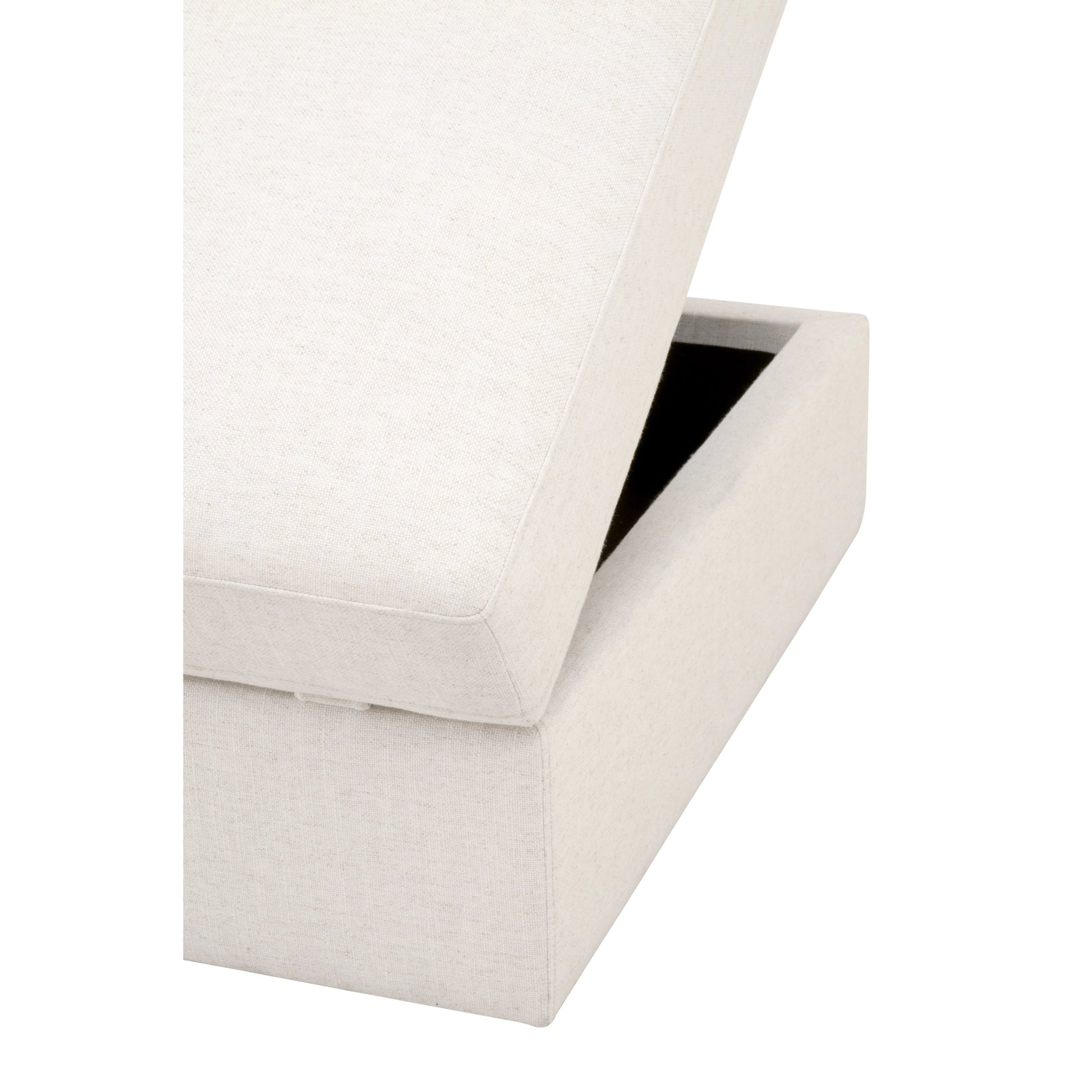 Daley Storage Ottoman by Essentials For Living in livesmart halifax ivory, espresso. Made from solid oak wood, mdf, plywood in a modern style.