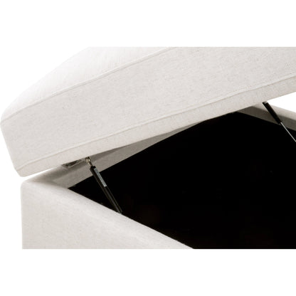 Daley Storage Ottoman by Essentials For Living in livesmart halifax ivory, espresso. Made from solid oak wood, mdf, plywood in a modern style.