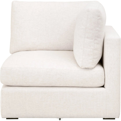 Daley Corner Chair by Essentials For Living in livesmart halifax ivory, espresso. Made from solid oak wood, mdf, plywood in a modern style.