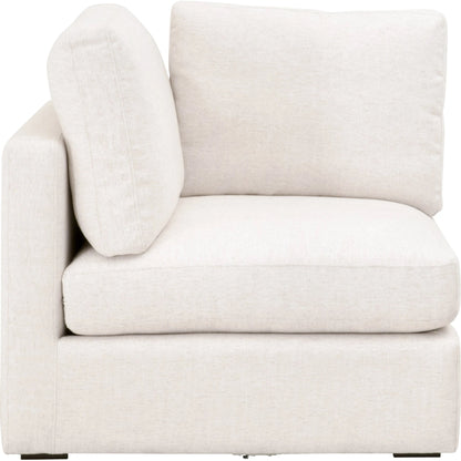 Daley Corner Chair by Essentials For Living in livesmart halifax ivory, espresso. Made from solid oak wood, mdf, plywood in a modern style.