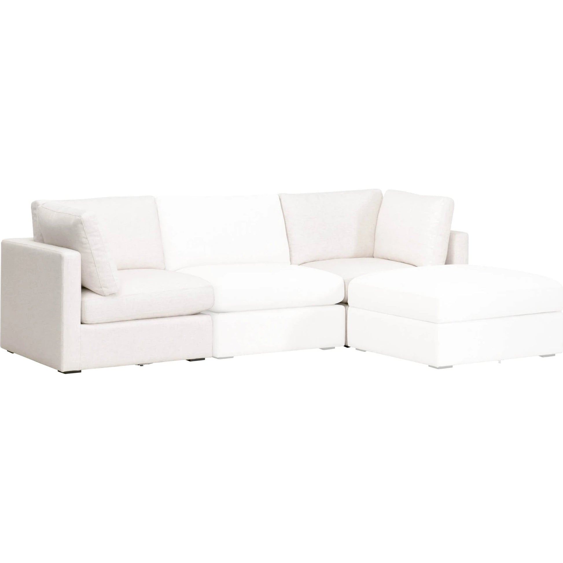 Daley Corner Chair by Essentials For Living in livesmart halifax ivory, espresso. Made from solid oak wood, mdf, plywood in a modern style.