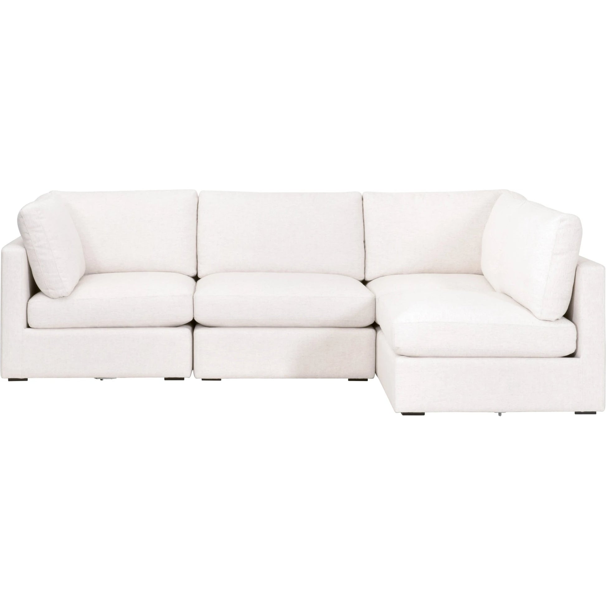 Daley Corner Chair by Essentials For Living in livesmart halifax ivory, espresso. Made from solid oak wood, mdf, plywood in a modern style.