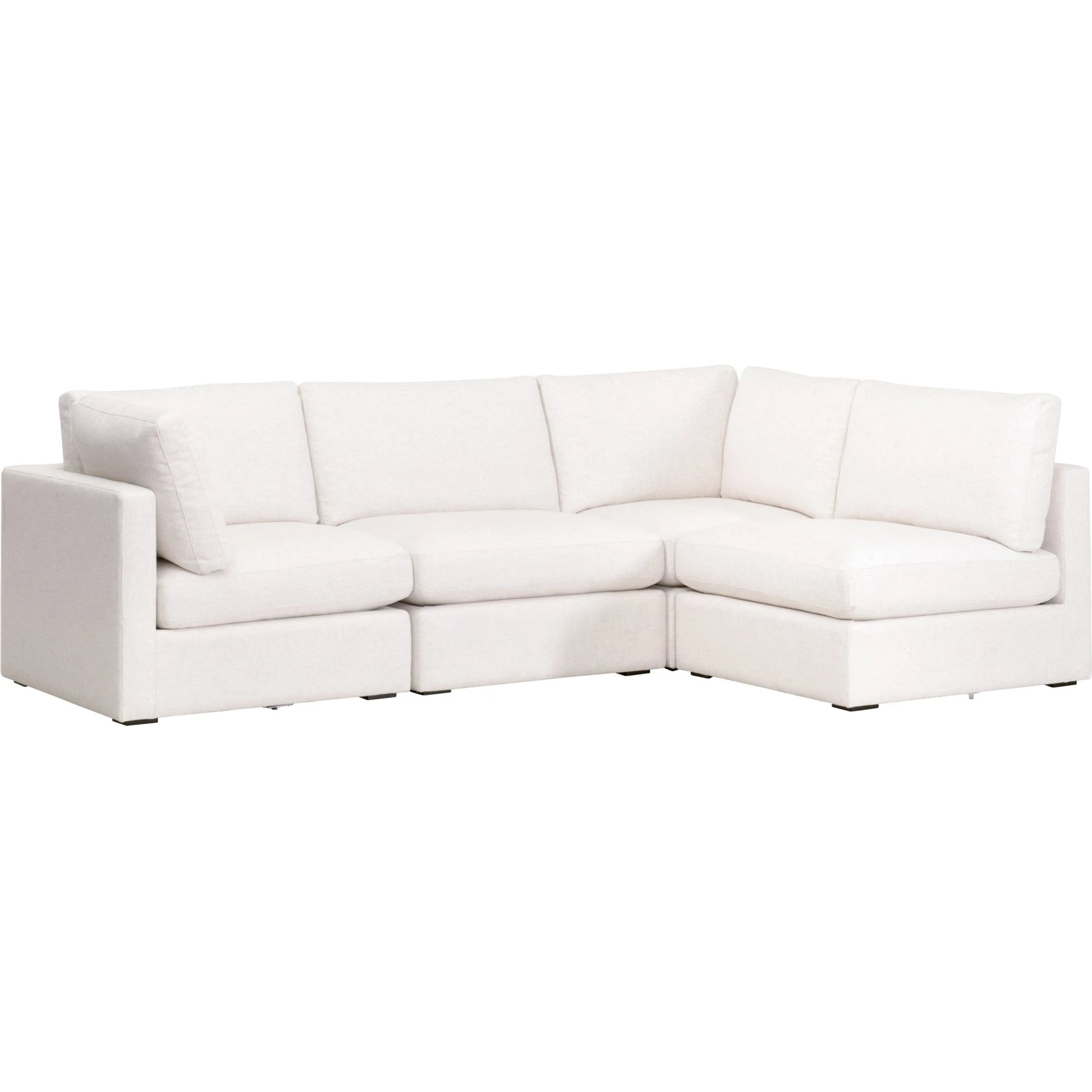 Daley Corner Chair by Essentials For Living in livesmart halifax ivory, espresso. Made from solid oak wood, mdf, plywood in a modern style.