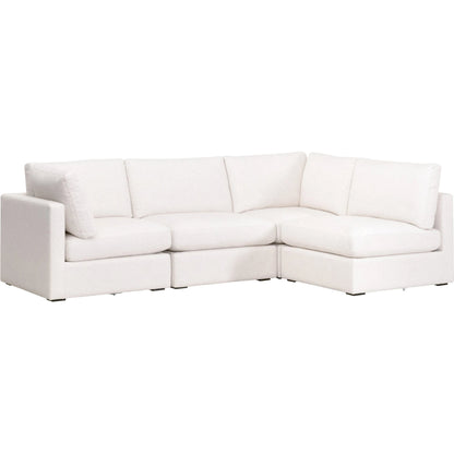 Daley Corner Chair by Essentials For Living in livesmart halifax ivory, espresso. Made from solid oak wood, mdf, plywood in a modern style.