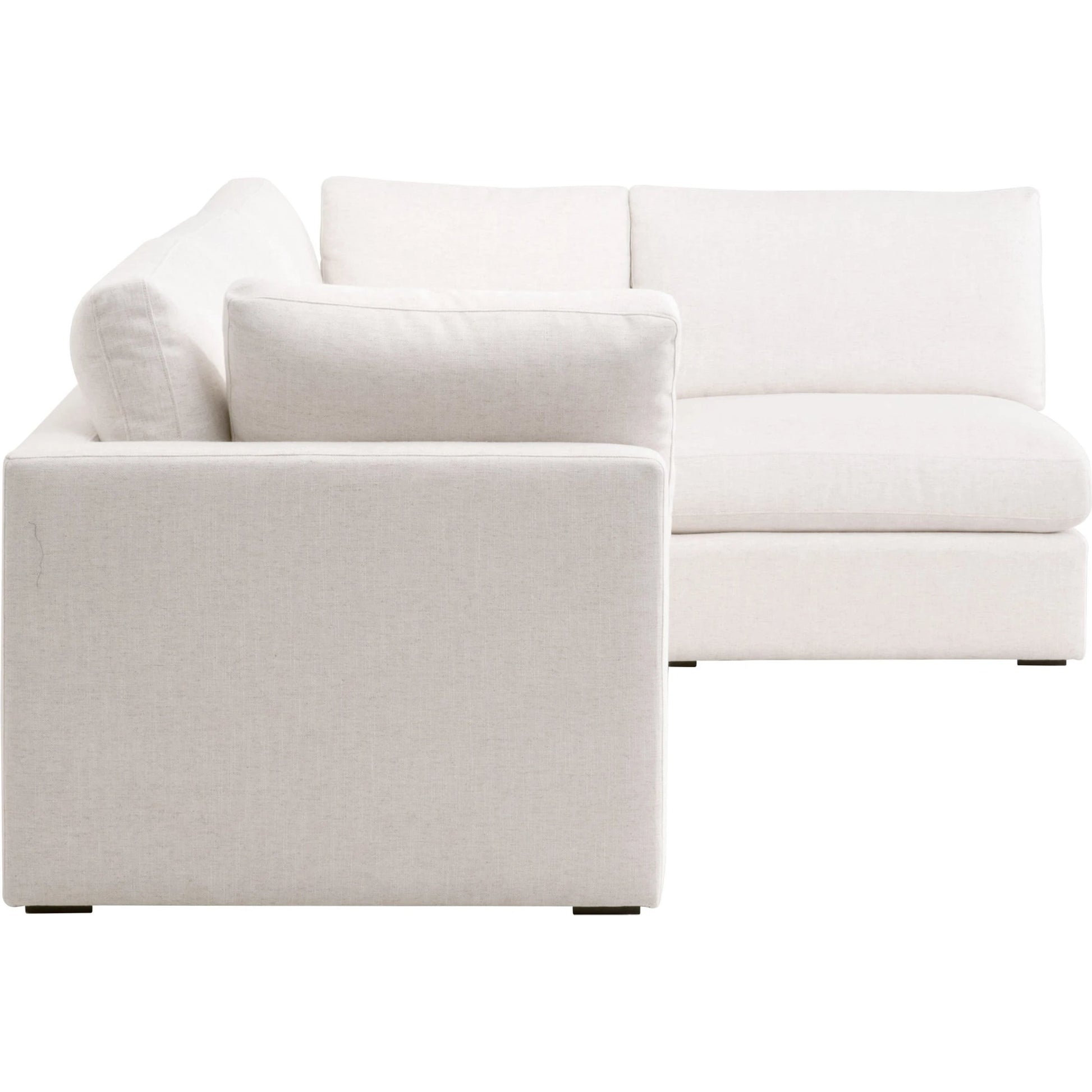 Daley Corner Chair by Essentials For Living in livesmart halifax ivory, espresso. Made from solid oak wood, mdf, plywood in a modern style.