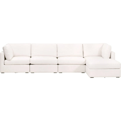 Daley Corner Chair by Essentials For Living in livesmart halifax ivory, espresso. Made from solid oak wood, mdf, plywood in a modern style.